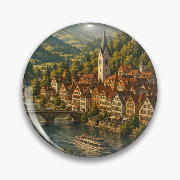 Item preview, Germany Castle Mountains Vintage Travel Poster Art designed and sold by Tienda-Vane.