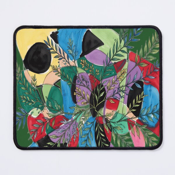 Item preview, Abstract Collision Botanical colorful geometric abstract design designed and sold by SmashingDeals.