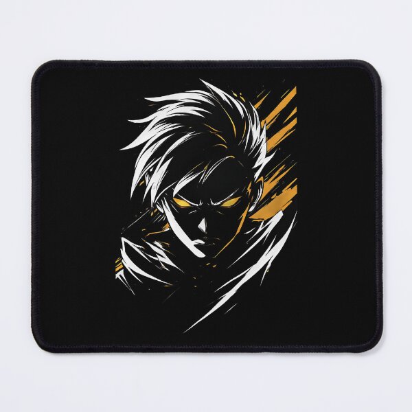 Item preview, Dynamic Anime Character Portrait Sketch Gold Eyes Graphic designed and sold by UrbanPrts.