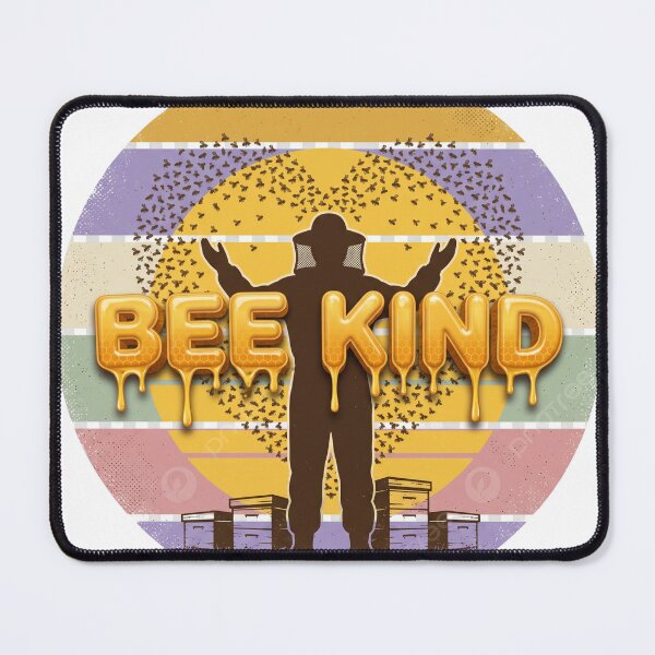 Item preview, Bee Kind Beekeeper Heart Swarm Save The Bees Lavender Retro designed and sold by afarkar.