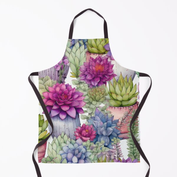 Item preview, Watercolor Succulent Garden Floral Pattern designed and sold by WatercolorLane.
