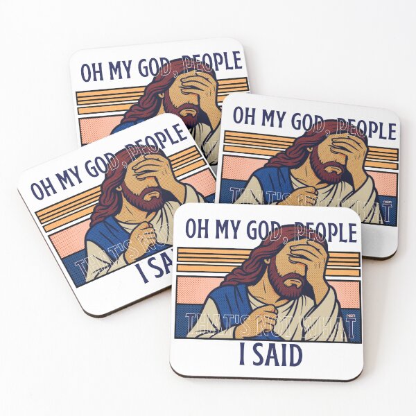 Item preview, Jesus Facepalm: That's Not What I Said - Funny Retro Pop Art designed and sold by re2m.