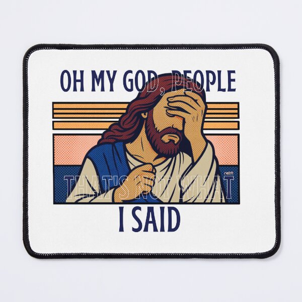 Item preview, Jesus Facepalm: That's Not What I Said - Funny Retro Pop Art designed and sold by re2m.