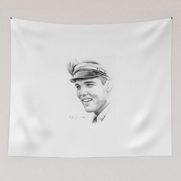 Item preview, Elvis Presley sketch n7 designed and sold by Dario Lo Iacono Artista.