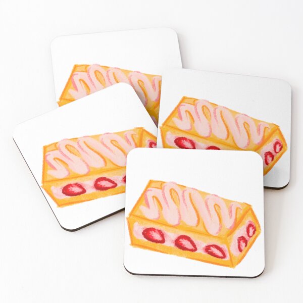 Item preview, Strawberry Cake Slice designed and sold by Varikuaa.