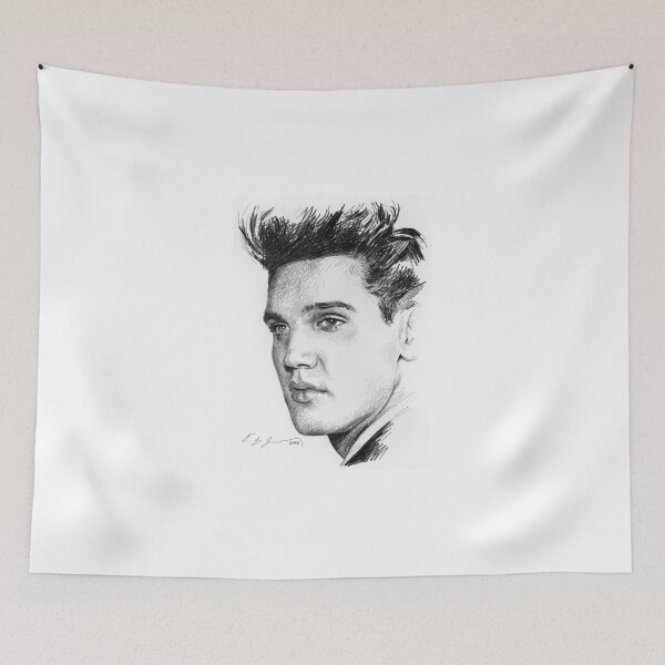 Item preview, Elvis Presley sketch n8 designed and sold by Dario Lo Iacono Artista.