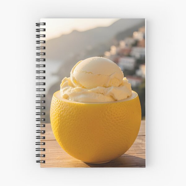 Item preview, Amalfi Lemon Gelato – Italia Inspired Summer Dessert Design designed and sold by EmeraldeaArt.