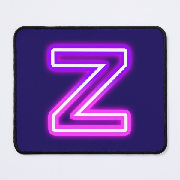 Item preview, Letter Z Neon Pink Purple Glow - Retro Futuristic Monogram Initial designed and sold by SolutionsArt.