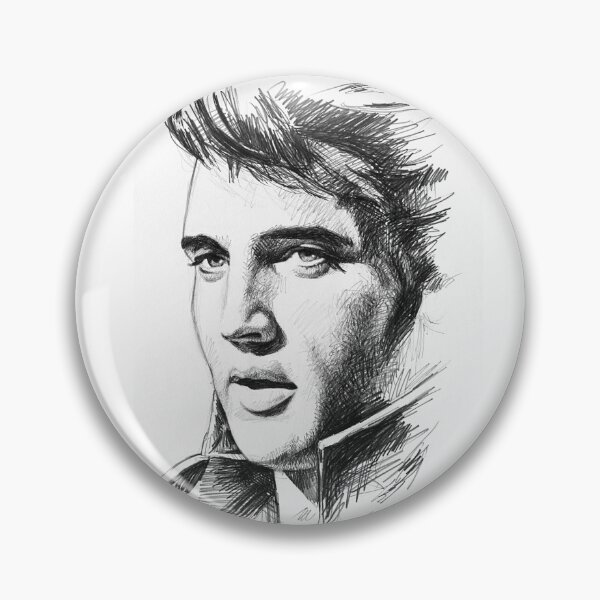Item preview, Elvis Presley sketch n9 designed and sold by Dario Lo Iacono Artista.