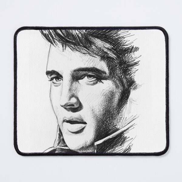 Item preview, Elvis Presley sketch n9 designed and sold by Dario Lo Iacono Artista.