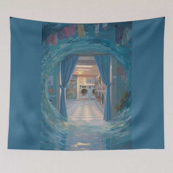 Item preview, POV laundromat from inside the washing machine designed and sold by Robo-Mart Smart Shopping.