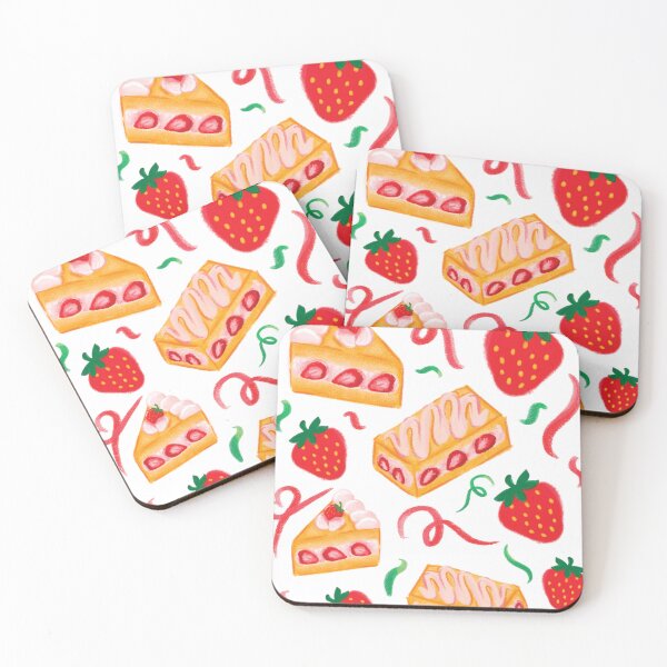 Item preview, Strawberry Cake Slice Pattern designed and sold by Varikuaa.