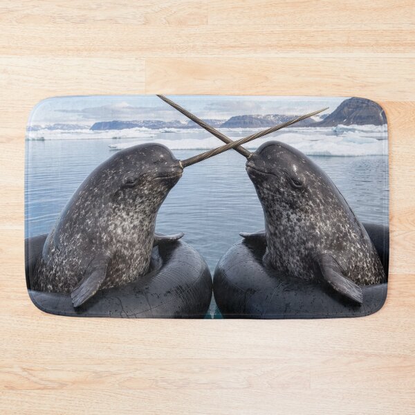 Item preview, Young Narwhals Play in Inner Tubes  designed and sold by Tridentulus.