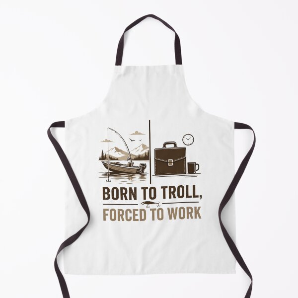Item preview, Born to Troll Forced to Work | Funny Fishing Work Humor Shirt designed and sold by ZorviqueStudio.