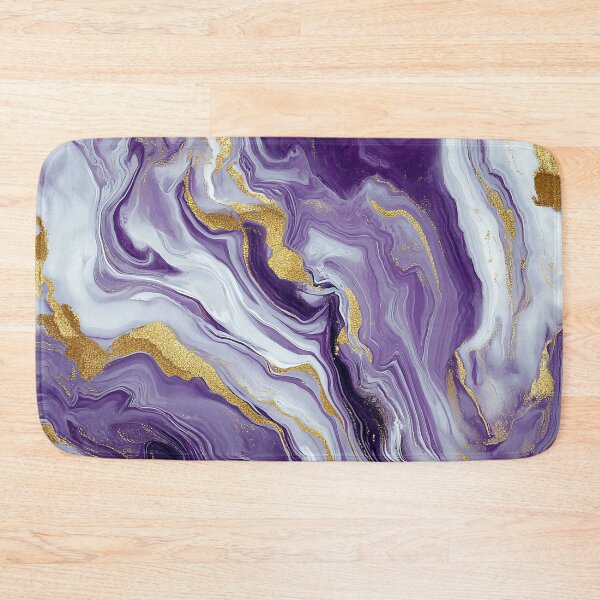 Item preview, Purple Gold Marble Agate Swirls designed and sold by WatercolorLane.