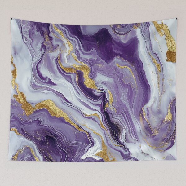Item preview, Purple Gold Marble Agate Swirls designed and sold by WatercolorLane.