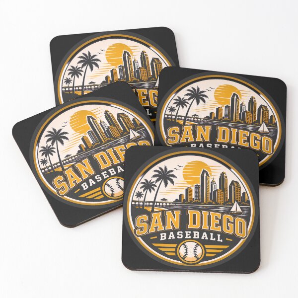 Item preview, San Diego Sports Logo Shirt – Coastal Baseball Style Hoodie, Sticker & Fan Gift designed and sold by TKOprintdesigns.