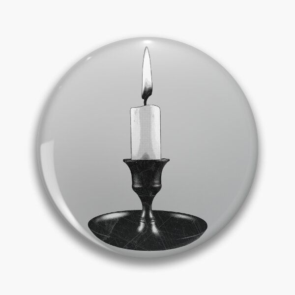 Item preview, Vintage Brass Finger Loop Candlestick Chamberstick Flame designed and sold by Ghoul Enterprises.