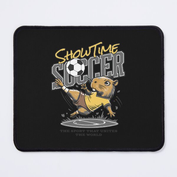 Item preview, Capybara Playing Soccer Football Gray Vibes designed and sold by BrickByDream.