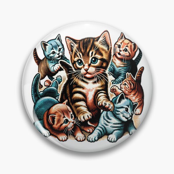 Item preview, Vintage Kittens Playing designed and sold by Fastokart.
