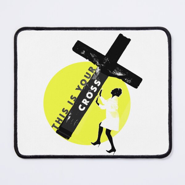 Item preview, This Is Your Cross Minimal Poster – Symbolic Burden Illustration designed and sold by ChiaraPagani.