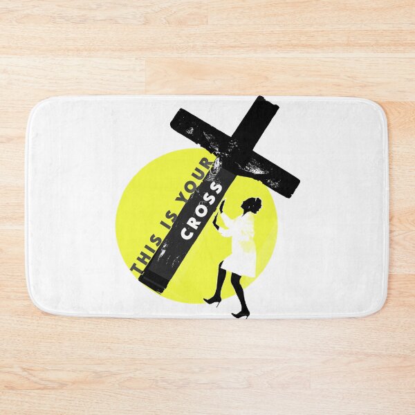 Item preview, This Is Your Cross Minimal Poster – Symbolic Burden Illustration designed and sold by ChiaraPagani.