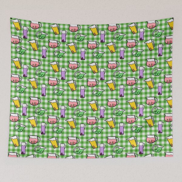 Item preview, Green Gingham with Fruit Juices designed and sold by PCaleDesigns.