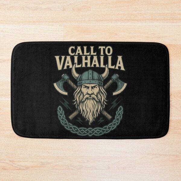 Item preview, Call to Valhalla Viking Warrior Horned Helmet Axes designed and sold by Mythborn Saga.