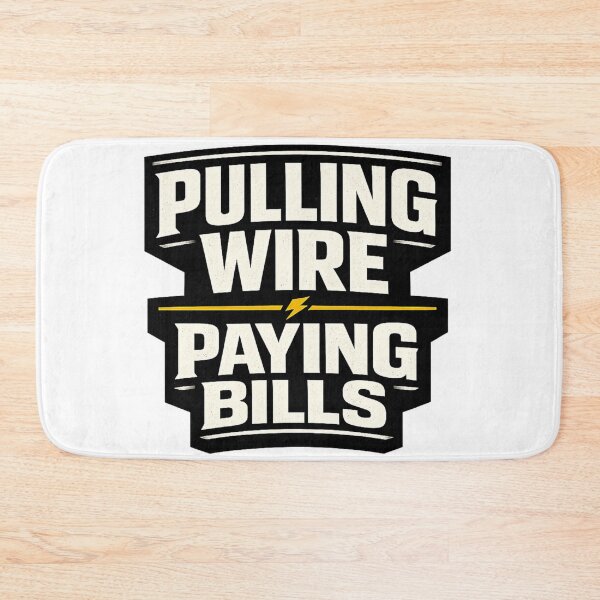 Item preview, Pulling Wire Paying Bills Funny Electrician Trade Shirt designed and sold by The Daily Goods.