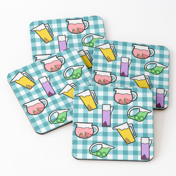 Item preview, Teal Gingham with Fruit Juices designed and sold by PCaleDesigns.