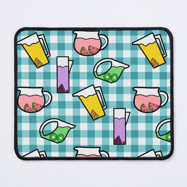 Item preview, Teal Gingham with Fruit Juices designed and sold by PCaleDesigns.