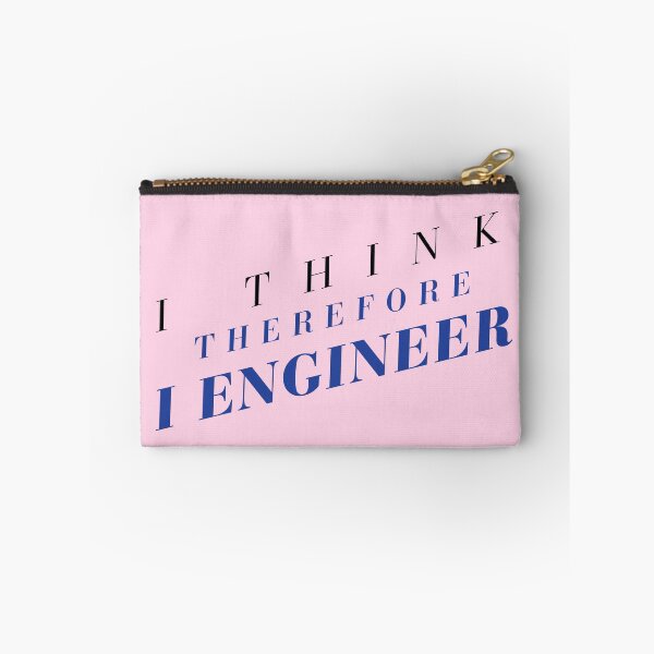 Item preview, I Think Therefore I Engineer Funny Engineer T-Shirt Smart Humor Gift Engineering Tee designed and sold by BananaPrint.
