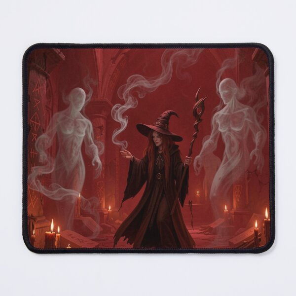 Item preview, magnific__ancient-temple-interior-bathed-in-crimson-candleli designed and sold by tim tal.