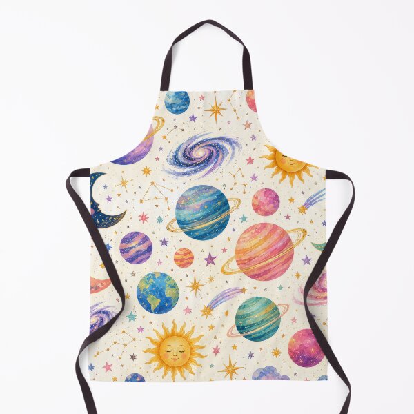 Item preview, Celestial Stars Planets Colourful Cosmic Pattern Artwork designed and sold by ArtComixHaven.