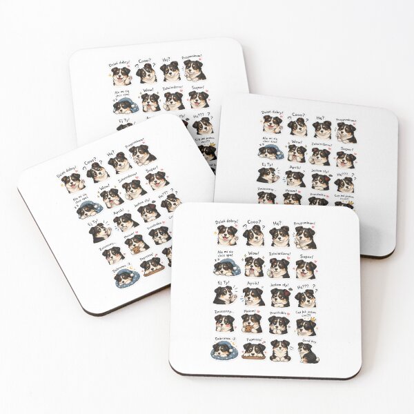 Item preview, Cute Puppy Polish Sticker Pack designed and sold by CalineczkaArt.