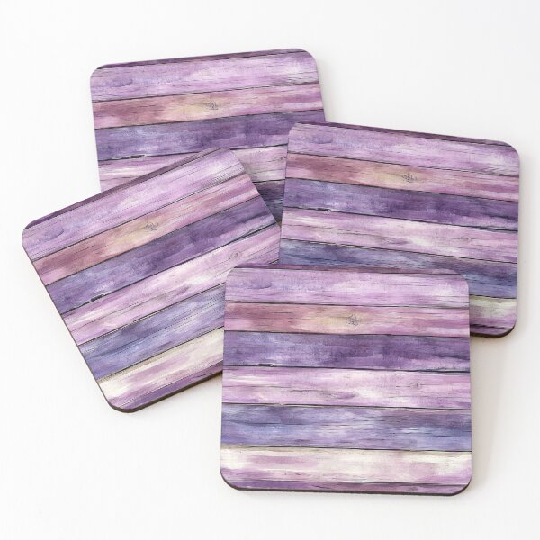 Item preview, Purple Watercolor Rustic Wood Planks Look designed and sold by WatercolorLane.