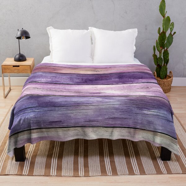Item preview, Purple Watercolor Rustic Wood Planks Look designed and sold by WatercolorLane.