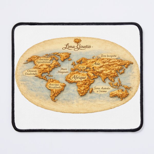 Item preview, The vintage world map, parchment style designed and sold by La pensée sauvage.