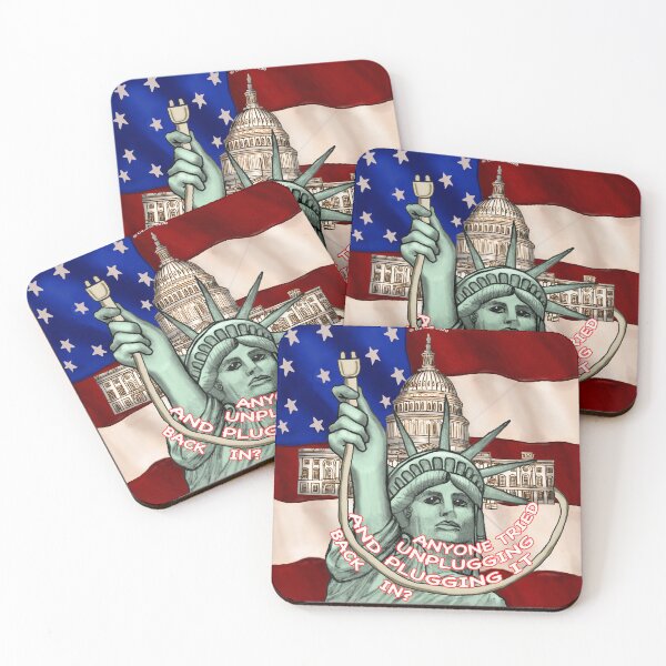Item preview, Unplug and Reset USA designed and sold by artmuvz.
