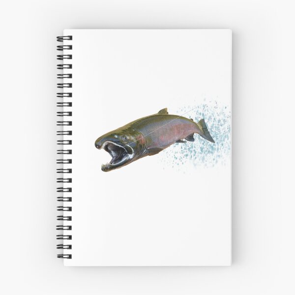 Item preview, Coho Salmon Leaping designed and sold by fishinjonny.