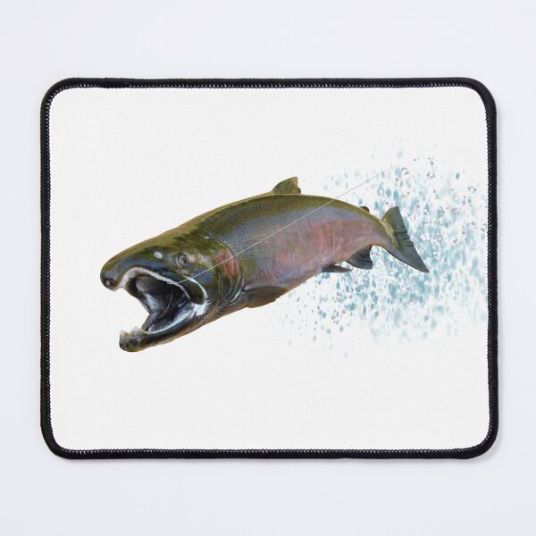 Item preview, Coho Salmon Leaping designed and sold by fishinjonny.