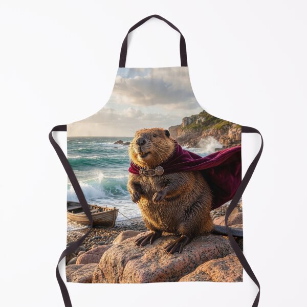 Item preview, Wandering Beaver Lands on Pink Granite Coast designed and sold by Tridentulus.