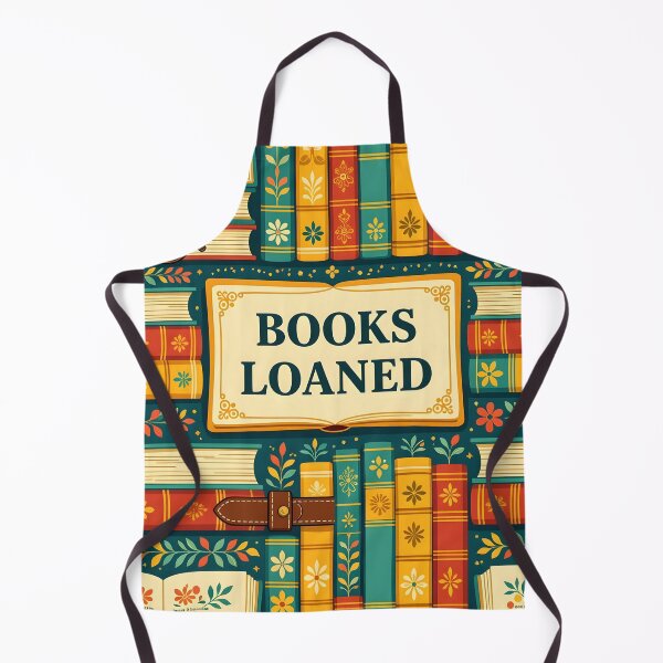 Item preview, “BOOKS LOANED” colorful old notebooks and books  designed and sold by Ponted.