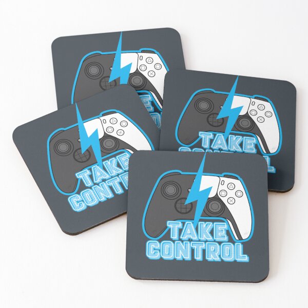 Item preview, Take Control - Electric Cyan Gaming Badge designed and sold by MrGlayga.