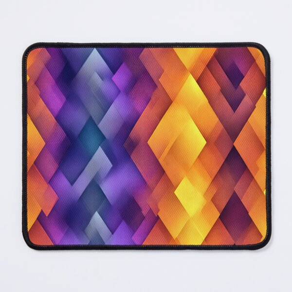 Item preview, Vibrant Purple Orange Geometric Diamond Pattern designed and sold by WatercolorLane.
