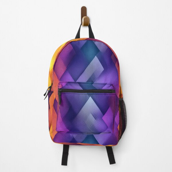 Item preview, Vibrant Purple Orange Geometric Diamond Pattern designed and sold by WatercolorLane.
