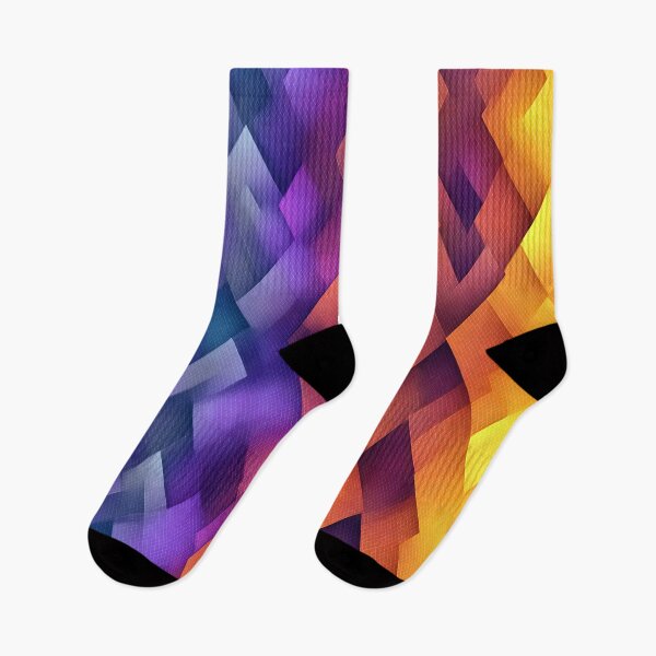 Item preview, Vibrant Purple Orange Geometric Diamond Pattern designed and sold by WatercolorLane.