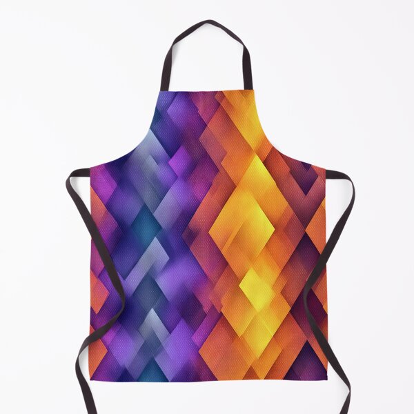 Item preview, Vibrant Purple Orange Geometric Diamond Pattern designed and sold by WatercolorLane.