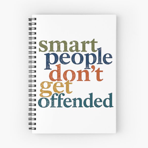 Item preview, Smart People Don’t Get Offended Typography Funny Sarcastic Quote Gift designed and sold by Bright08.