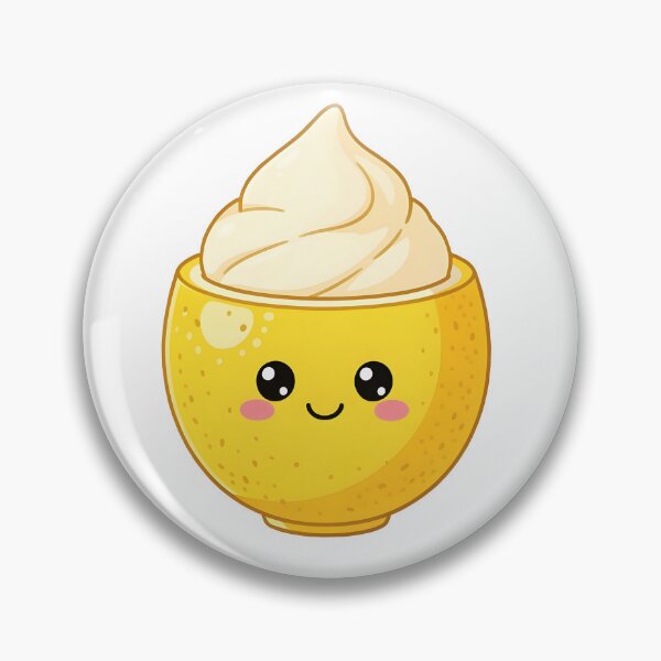 Item preview, Kawaii Amalfi Lemon Gelato in Sfusato cup Italia Dessert Design designed and sold by EmeraldeaArt.